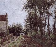 Camille Pissarro Farm Road side oil painting artist